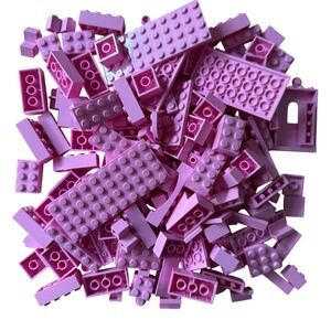LEGO Light Pink Bricks & Assorted Lot Bulk Parts & Pieces, Half Pound, Clean‎